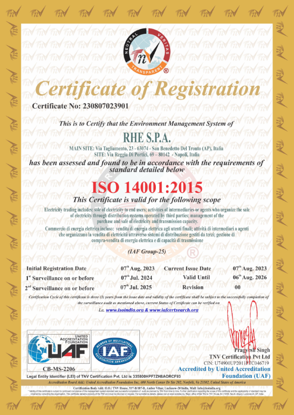 certificazione 14001